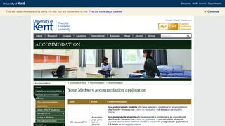 Your accommodation application - University of Kent
