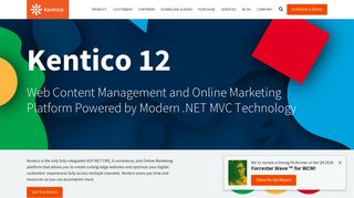 Kentico: .NET CMS, E-commerce & Online Marketing Platform