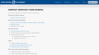 Contact Kentucky Farm Bureau