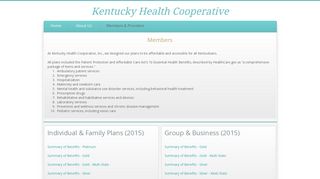 Members & Providers - Kentucky Health Cooperative