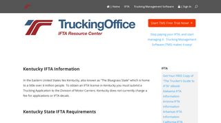 IFTA Kentucky | TruckingOffice