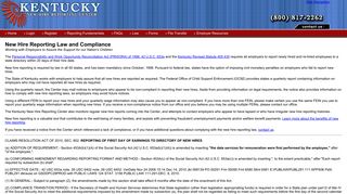 Law - Kentucky New Hire Reporting Center
