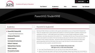 ParentVUE/StudentVUE - Kentwood Public Schools