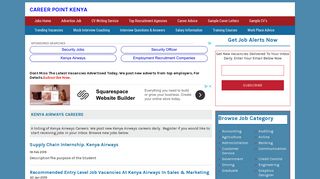 KENYA AIRWAYS CAREERS - Career Point Kenya