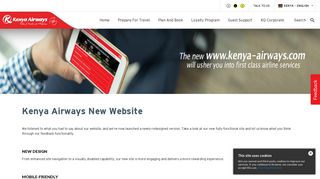 New Website | Kenya Airways