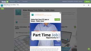 Online Part Time PTC jobs in Kenya - Public Likes - Scoop.it