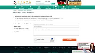 Check your visa to Kenya - Kenya eVisa Online