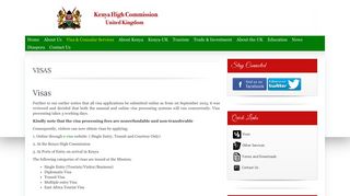 Kenya High Commission – Visas