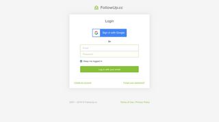 Login - FollowUp.cc