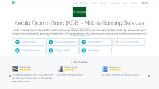 Kerala Gramin Bank Mobile Banking Online using Cointab BHIM UPI ...