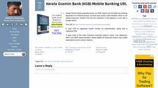 Kerala Gramin Bank (KGB) Mobile Banking URL - Bizzard's Hackshop