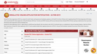 Kerala PSC Online Application - Wisdom Jobs