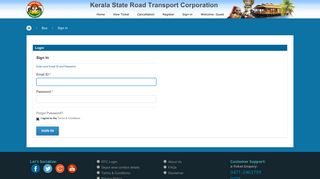 Sign-in - Kerala State Road Transport Corporation.