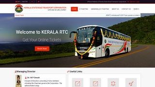 KeralaRTC Official Website - keralartc.com
