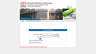 Back - School of Distance Education