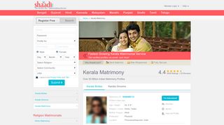 Kerala Matrimony - No 1 Site For Matrimonial, Marriage ... - Shaadi.com