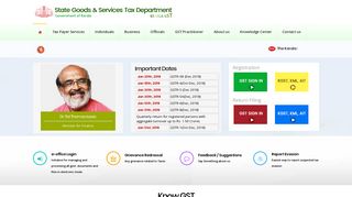 Kerala GST – State Goods and Services Tax Department