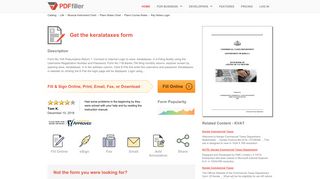 Keralataxes - Fill Online, Printable, Fillable, Blank | PDFfiller