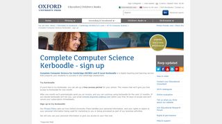 Complete Computer Science Kerboodle - sign up : Secondary: Oxford ...