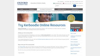 Try Kerboodle Online Resources : Secondary: Oxford University Press