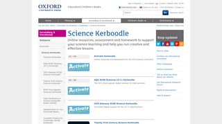 Science Kerboodle : Secondary: Oxford University Press