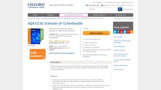 AQA GCSE Science Kerboodle: Oxford University Press