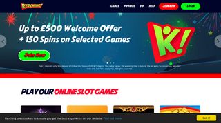 Play Mobile Slots Online at Kerching - Up to £500 Welcome Offer