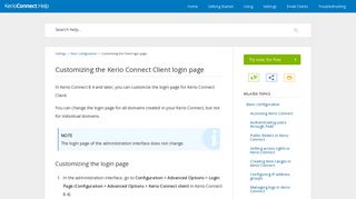 Customizing the Kerio Connect Client login page - GFI Software