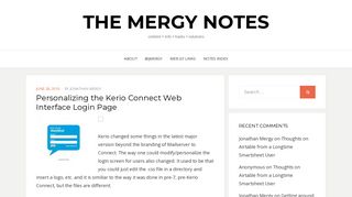 Personalizing the Kerio Connect Web Interface Login Page – The ...