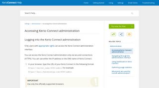 Accessing Kerio Connect administration - GFI Software