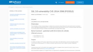 SSL 3.0 vulnerability CVE-2014-3566 (POODLE) – GFI Support