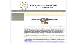Mary Bedard - California Association of Clerks and Election Officials
