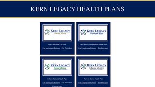 Kern Legacy Health Plans: Home