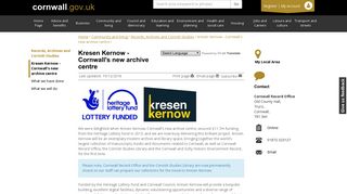 Kresen Kernow - Cornwall's new archive centre - Cornwall Council
