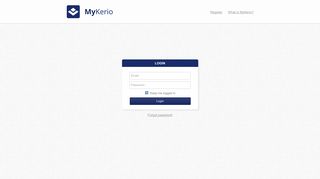 Login user - MyKerio