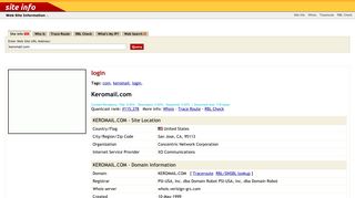 Keromail.com: login - Web Counter