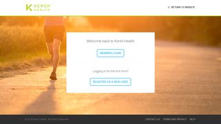 register / login - Kersh Health