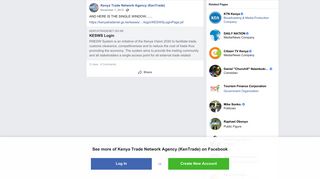 Kenya Trade Network Agency (KenTrade) - Facebook