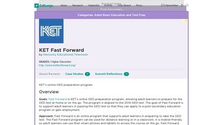 KET Fast Forward | Product Reviews | EdSurge