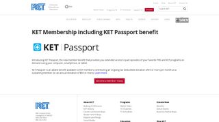 KET Membership including KET Passport benefit < KET