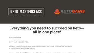 Keto Masterclass