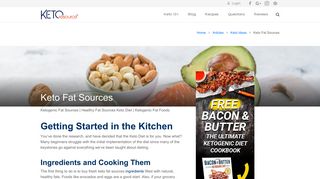 Keto Fat Sources - Ketogenic Diet Resource
