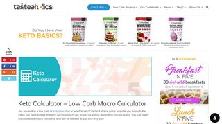 Keto Calculator - The Simple Way to Find Your Macros - Tasteaholics