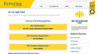 To Apply | Kettering University