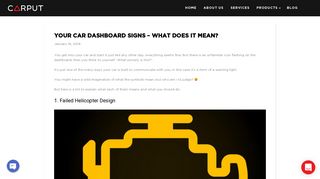 YOUR CAR DASHBOARD SIGNS – WHAT DOES IT MEAN? | CARPUT