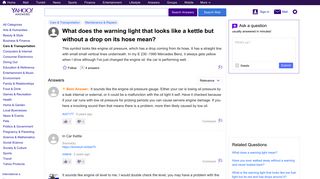 what does the warning light that looks like a kettle but without a ...
