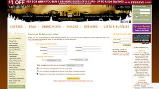 Big Cat Coffees Account - Keurig K-Cup Pack Coffees, Teas and ...