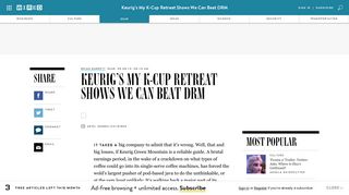 Keurig's My K-Cup Retreat Shows We Can Beat DRM | WIRED