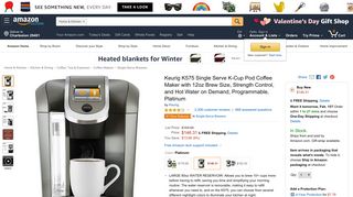 Amazon.com: Keurig K575 Single Serve K-Cup Pod Coffee Maker with ...