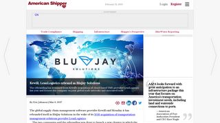 Kewill, LeanLogistics rebrand as BluJay Solutions - American Shipper